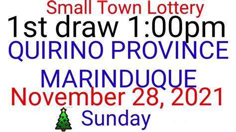 stl marinduque result today